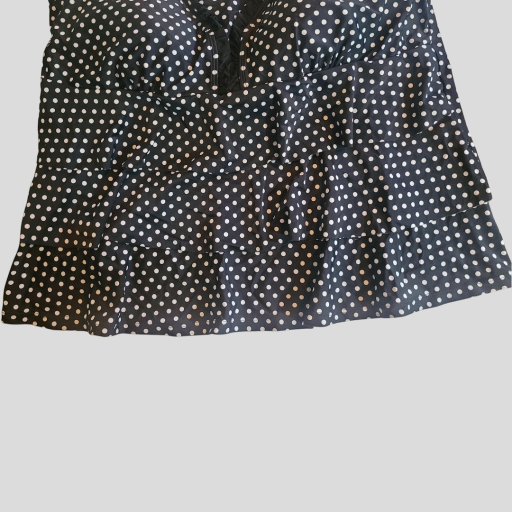 PENNINGTONS - Plus Size Layered Ruffle Tankini - Picture 3 of 11